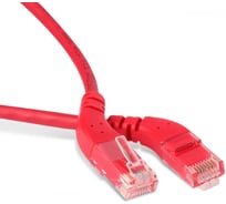 Патч-корд Hyperline PC-APM-UTP-RJ45/L45-RJ45/L45-C5e-3M-LSZH-RD U/UTP угловой, левый 45 232769
