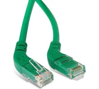 Патч-корд Hyperline PC-APM-UTP-RJ45/L45-RJ45/R45-C5e-5M-LSZH-GN U/UTP угловой, левый 45 232882