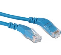 Патч-корд Hyperline PC-APM-UTP-RJ45/L45-RJ45/R45-C5e-2M-LSZH-BL U/UTP угловой, левый 45 231821