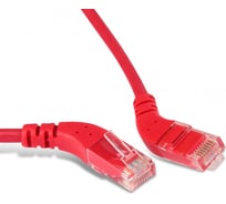 Патч-корд Hyperline PC-APM-UTP-RJ45/R45-RJ45/R45-C5e-3M-LSZH-RD U/UTP угловой, правый 45 232783