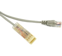 Патч-корд Hyperline PC-110-RJ45-2P-CX-3M-LSZH-GY 110 тип-RJ45, 2 пары, Ethernet, LSZH, 3 м 229899