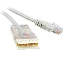 Патч-корд Hyperline PC-110-RJ45-4P-C5e-1M-LSZH-GY 110 тип - RJ-45, 4 пары, Cat.5e, LSZH, 1 229903