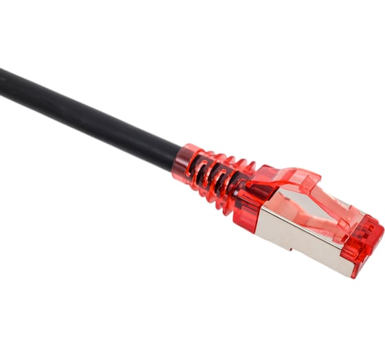 Патч-корд Hyperline PC-LPM-STP-RJ45-RJ45-C5e-0.5M-LSZH-BK F/UTP, экранированный, Cat.5e 230085