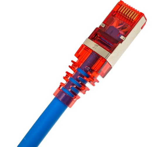 Патч-корд Hyperline PC-LPM-STP-RJ45-RJ45-C5e-2M-LSZH-BL F/UTP, экранированный, Cat.5e 230098