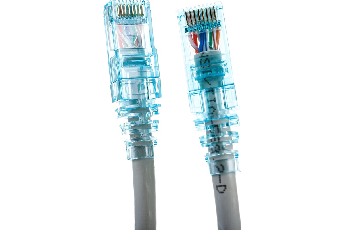 Патч-корд Hyperline PC-LPM-UTP-RJ45-RJ45-C6-10M-LSZH-GY U/UTP, Cat.6 ...