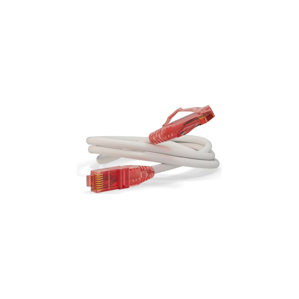 Патч-корд Hyperline PC-LPM-UTP-RJ45-RJ45-C5e-3M-LSZH-WH U/UTP, Cat.5е ...