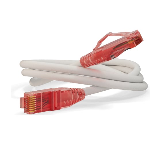 Патч-корд Hyperline PC-LPM-UTP-RJ45-RJ45-C5e-3M-LSZH-WH U/UTP, Cat.5е 100% Fluke Componen 30925