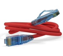 Патч-корд Hyperline PC-LPM-UTP-RJ45-RJ45-C6-5M-LSZH-RD U/UTP, Cat.6 100% Fluke Component 230287