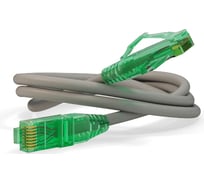 Патч-корд Hyperline PC-LPM-UTP-RJ45-RJ45-C6a-0.5M-LSZH-GY U/UTP, Cat.6a 100% Fluke Compon 222258