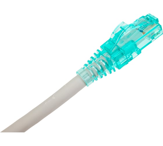 Патч-корд Hyperline PC-LPM-UTP-RJ45-RJ45-C6a-1M-LSZH-GY U/UTP, Cat.6a 100% Fluke Componen 222250