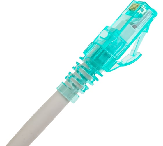 Патч-корд Hyperline PC-LPM-UTP-RJ45-RJ45-C6a-1M-LSZH-GY U/UTP, Cat.6a 100% Fluke Componen 222250