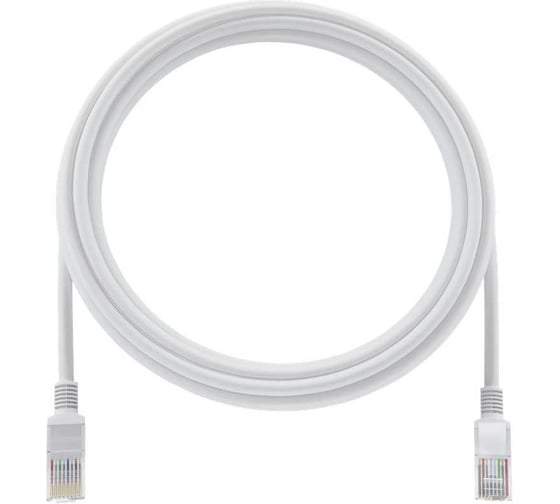 Ethernet кабель DEFENDER RJ45-05 Cat 5E, UTP, AWG24, PVC, 5м 87404