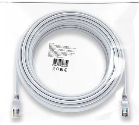 Ethernet кабель DEFENDER RJ45-10 Cat 5E, UTP, AWG24, PVC, 10м 87393