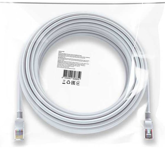 Ethernet кабель DEFENDER RJ45-10 Cat 5E, UTP, AWG24, PVC, 10м 87393