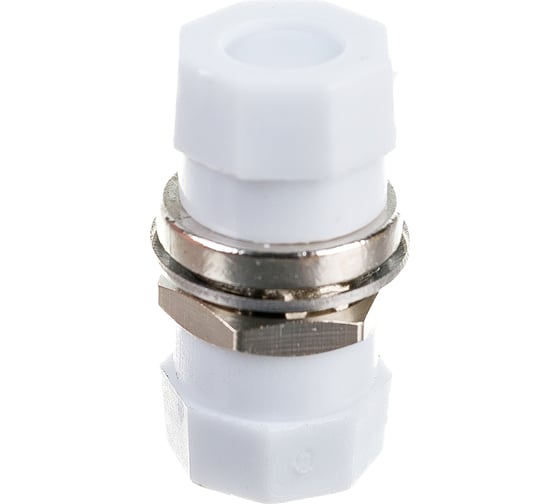 Оптический проходной адаптер FC-FC Hyperline, FA-S00Z-FC/FC-N/WH-SL SM/MM, simplex, корпус 243948