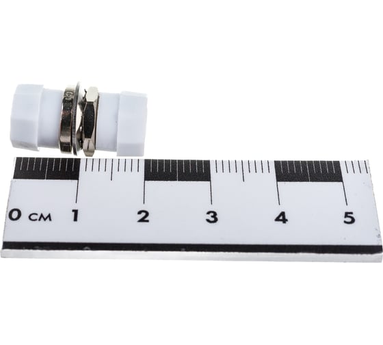 Оптический проходной адаптер FC-FC Hyperline, FA-S00Z-FC/FC-N/WH-SL SM/MM, simplex, корпус 243948