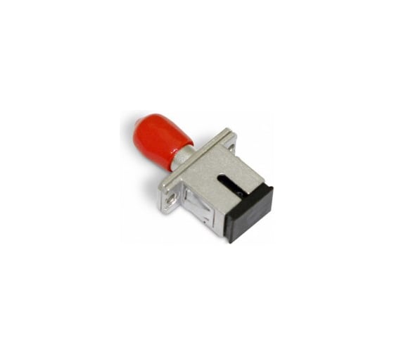 Оптический проходной адаптер SC-ST Hyperline, FA-S11Z-SC/ST-N/RD-SL SM/MM, simplex, корпус 364553 1