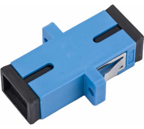 Оптический проходной адаптер SC-SC Hyperline, FA-P11Z-SC/SC-N/BK-BL SM, simplex, корпус пластик 243946