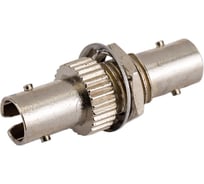 Оптический проходной адаптер ST-ST Hyperline, FA-S00Z-ST/ST-N/BK-SL SM/MM, simplex, корпус 243942