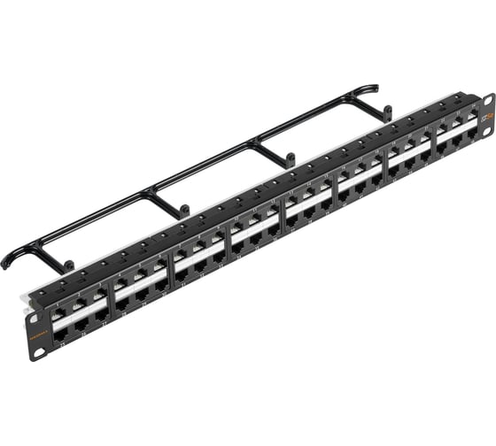 Панель NIKOMAX, 19", 1U, 48 портов, категория 5e, RJ45/8P8C, неэкранированная, черная NMC-RP48UD2-1U-BK