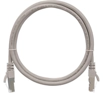 Шнур NIKOMAX, F/UTP 4 пары, Кат.5e, 7х0,165мм, PVC, серый, 0,15м NMC-PC4SD55B-001-GY