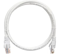 Шнур NIKOMAX, U/UTP 4 пары, Кат.5e, 7х0,205мм, PVC, белый, 0,15м NMC-PC4UD55B-001-WT