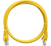 Шнур NIKOMAX, U/UTP 4 пары, Кат.5e, 7х0,205мм, желтый, 0,15м NMC-PC4UD55B-001-C-YL
