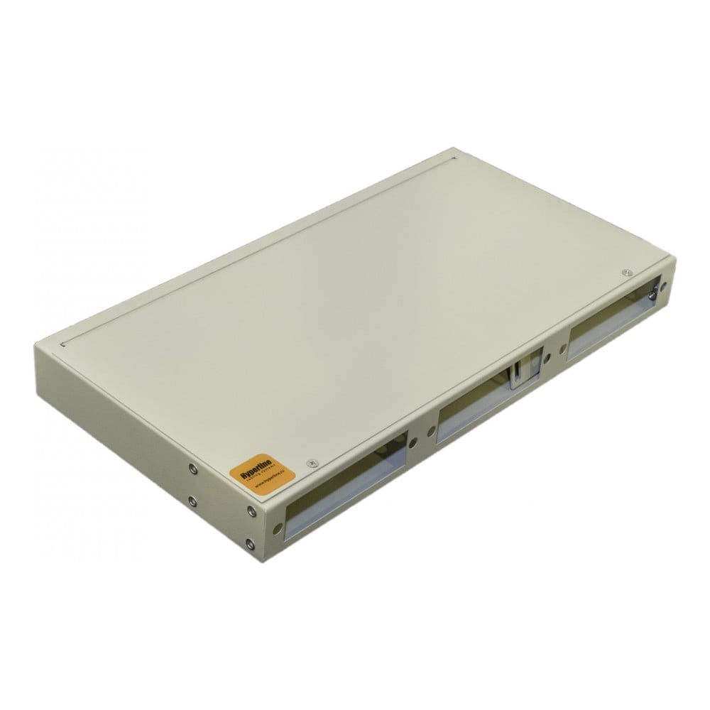 Универсальный оптический бокс Hyperline, FO-19R-1U-3xSLT-W140H42-24UN ...