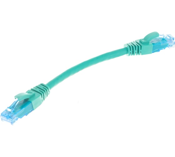 Шнур NIKOMAX, U/UTP 4 пары, Кат.6, 7х0,205мм, зеленый, 0,15м NMC-PC4UE55B-001-C-GN 1
