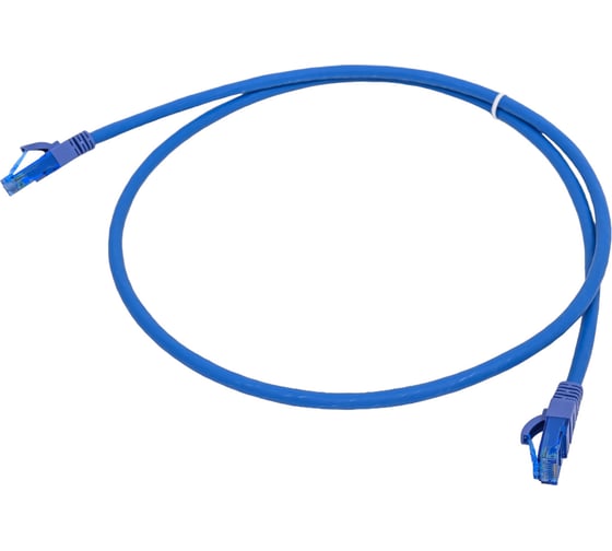 Шнур NIKOMAX, U/UTP 4 пары, Кат.6, 7х0,205мм, синий, 1м NMC-PC4UE55B-010-C-BL