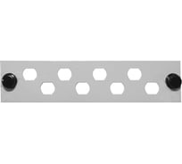 Лицевая панель Hyperline, FO-FP-W140H42-8FC/ST-GY, модуль для установки 8-FC ST, серая 25 250389