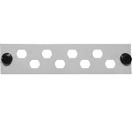 Лицевая панель Hyperline, FO-FP-W140H42-8FC/ST-GY, модуль для установки 8-FC ST, серая 25 250389 1