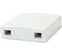 Оптическая абонентская розетка без адаптера Hyperline, FO-WB86-FTTH-2UN-WH совместима с адаптерами SC/DLC 255000