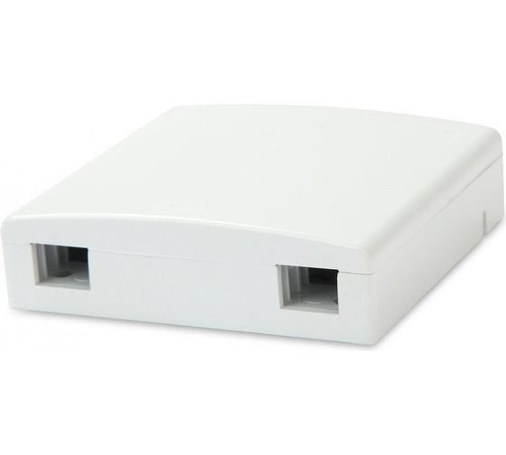 Оптическая абонентская розетка без адаптера Hyperline, FO-WB86-FTTH-2UN-WH совместима с адаптерами SC/DLC 255000