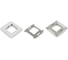 Лицевая панель Hyperline, FP-M45-1-WH, 80х80мм, для 2-х модулей 45х22.5 аналогов Mosaic 16286 2