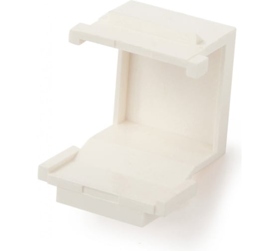 Вставка-заглушка Hyperline KJ1-BL-WH формата Keystone Jack, белая 39260