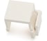 Вставка-заглушка Hyperline KJ1-BL-WH формата Keystone Jack, белая 39260 3