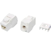 Вставка Hyperline KJ8-8P8C-C5e-180-TLS-WH Keystone Jack RJ-45 8P8C, категория 5e, тип 180 426193