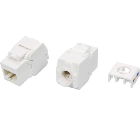 Вставка Hyperline KJ8-8P8C-C5e-180-TLS-WH Keystone Jack RJ-45 8P8C, категория 5e, тип 180 426193