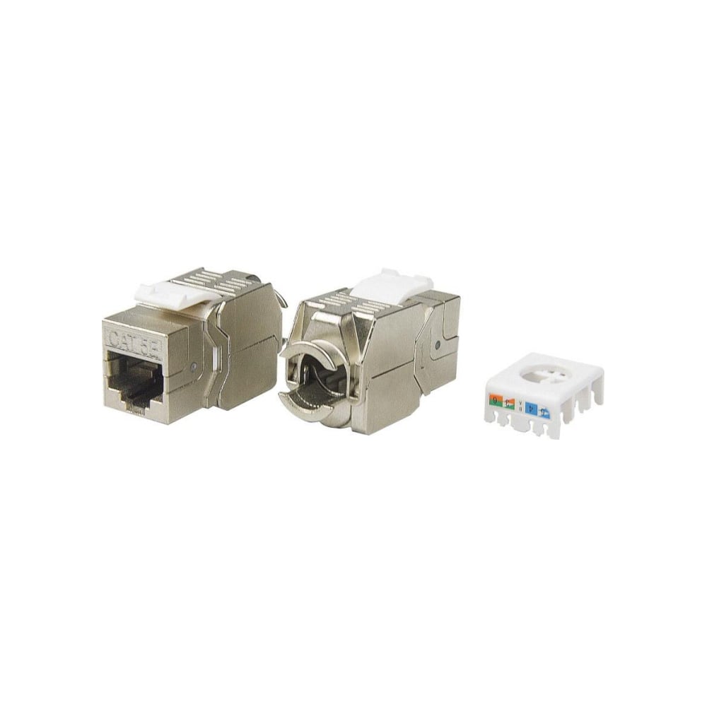 Вставка Hyperline KJ8-8P8C-C5e-180-TLS-SH-F-WH Keystone Jack RJ-45 8P8C ...