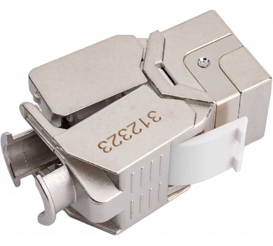 Вставка Hyperline KJ8-8P8C-C6-180-TLS-SH-F-WH Keystone Jack RJ-45 8P8C, категория 6, экранированная 426188