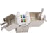 Вставка Hyperline KJ8-8P8C-C6-180-TLS-SH-F-WH Keystone Jack RJ-45 8P8C, категория 6, экранированная 426188 7