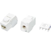 Вставка Hyperline KJ8-8P8C-C6A-180-TLS-WH Keystone Jack RJ-45 8P8C, категория 6a 10G 426186