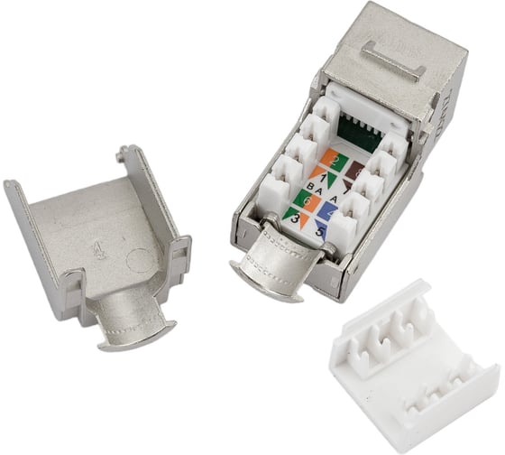 Вставка Hyperline KJ9-8P8C-C5e-90-SH-F-WH Keystone Jack RJ-45 8P8C, категория 5e, экранированная 432598
