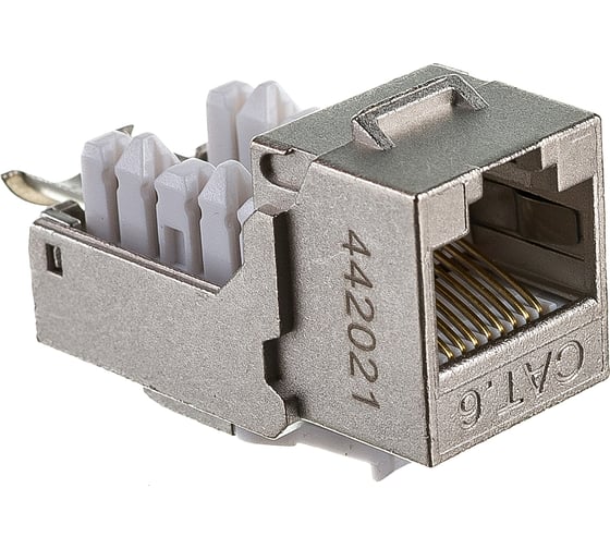Вставка Hyperline KJ9-8P8C-C6-90-SH-F Keystone Jack RJ-45 8P8C, категория 6, экранированная 432597