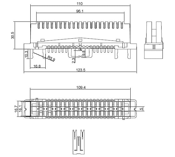 Соединительный плинт Hyperline KR-PLP-10-CON-0, на 10 пар, неразмыкаемый 22977