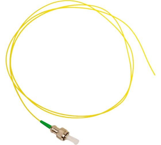 Волоконно-оптический пигтейл Hyperline FPT-B9-9-FC/AR-1M-LSZH-YL SM 9/125 OS2, FC/APC, 1м 27906