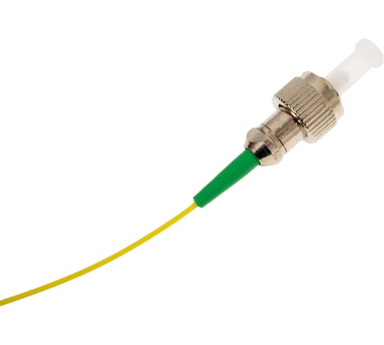 Волоконно-оптический пигтейл Hyperline FPT-B9-9-FC/AR-1M-LSZH-YL SM 9/125 OS2, FC/APC, 1м 27906
