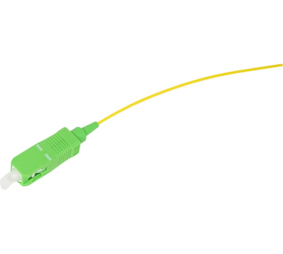 Волоконно-оптический пигтейл Hyperline FPT-B9-9-SC/AR-1M-LSZH-YL SM 9/125 OS2, SC/APC, 1м 27905