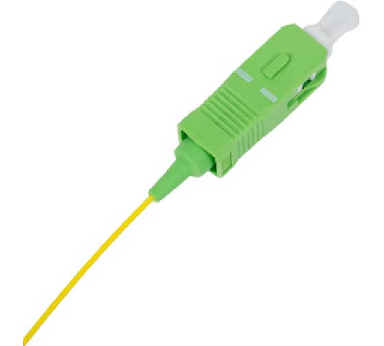 Волоконно-оптический пигтейл Hyperline FPT-B9-9-SC/AR-1M-LSZH-YL SM 9/125 OS2, SC/APC, 1м 27905